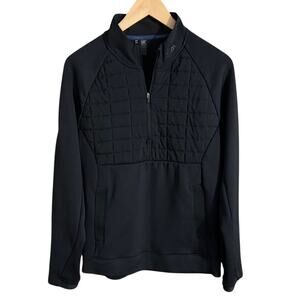 Adidas Men's sz M Statement Golf 1/4 zip quilted overlay Jacket